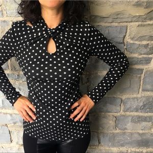 Black Polka Dot Shirt